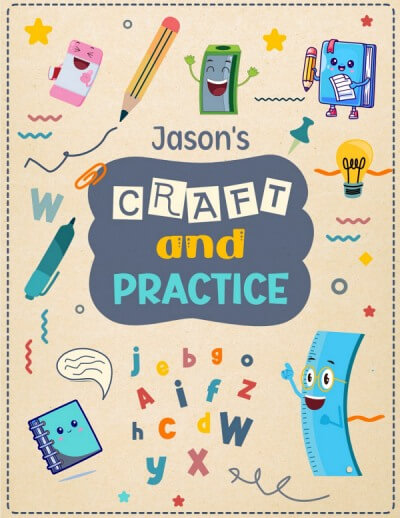 Craft and practice notebook.