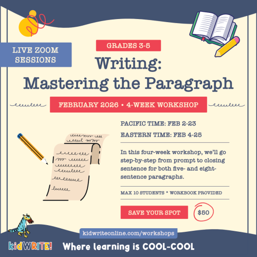 Writing workshop, grades 3-5.